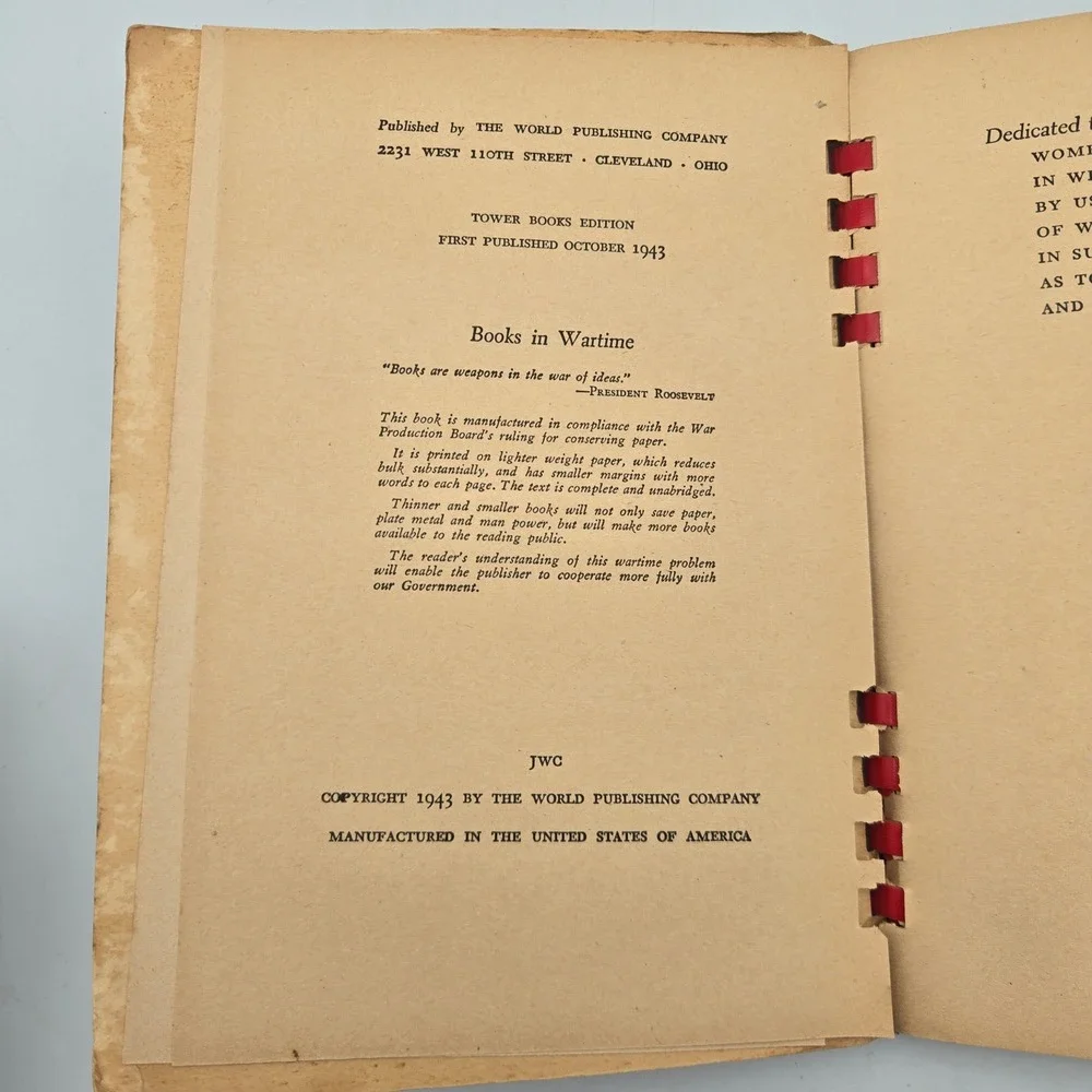 Vintage WWII The Wartime Cook Book Alice Bradley 1943 Guide to Wartime Cooking